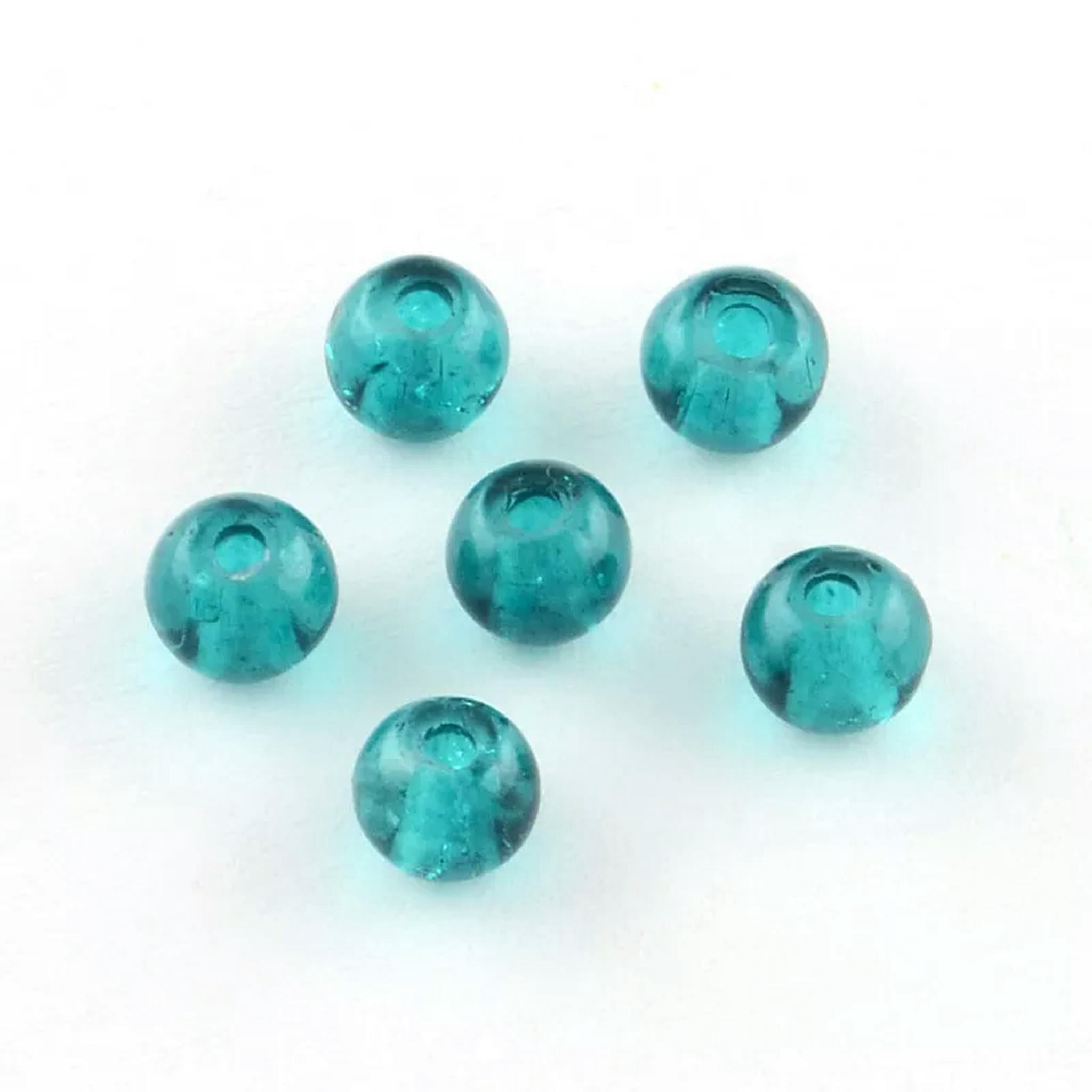 U8MO 500x Random Transparent Colorful Crackle Crystal Glass Beads Jewelry Making