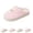 Pink, variant on LNZGNM Womens Slippers Closed Toe Thick Sole Comfortable Casual Cotton Plush Durable with Love Lettering Footwear Indoor Comfort Leisure,White(44)