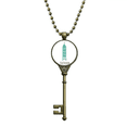 thumbnail image 1 of Taiwan Attractions 101 Building Travel Key Necklace Pendant Tray Embellished Chain, 1 of 3