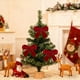 thumbnail image 5 of Adornos navideños con lazo de terciopelo, 12 unidades, para San Valentín, Navidad, ventanas, árboles de Navidad, Halloween, otoño, hogar, adornos navideños., 5 of 9