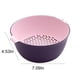 thumbnail image 3 of RKSTN Drainage basket Double-layer Plastic Washing Basin Multi-functional Living Room Basket Kitchen Artifact Household Fruit Washing Fruit Vegetable Basket, 3 of 8