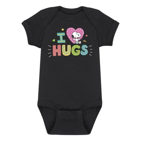 Peanuts - I Heart Hugs - Infant Baby One Piece Onesie