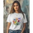 thumbnail image 3 of Poppy Floral Womens T Shirts Short Sleeve Cotton Crewneck T-Shirt Graphic Tees, Casual Tops Tshirt for Women Teen Girls, 3 of 7