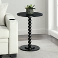 thumbnail image 4 of Classic Accents Venetian Islands Spindle Table in Black Wood Finish, 4 of 6
