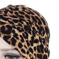thumbnail image 3 of SPRING PARK Women Muslim Hijab Braid Hat Flower Leopard Printed Turban Headscarf Chemo Cap Headwrap, 3 of 5