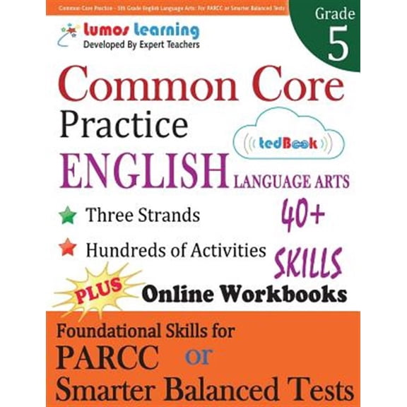 Pre-Owned Common Core Practice - 5th Grade English Language Arts Lumos Learning (Paperback)