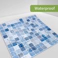 thumbnail image 3 of LLC Waterproof Blue PVC Self Adhesive Tile Stickers for Bathroom and Kitchen - 20 Pieces, 20x20cm, 3 of 5