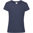 thumbnail image 1 of Fruit Of The Loom- Camiseta de manga corta Sofspun para niñas (Azul Marino), 1 of 2