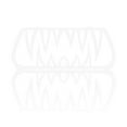 thumbnail image 1 of SPRING Motorcycle Front Grill Mesh For Can-Am For Ryker 600 Grille Teeth Insert- Fang White, 1 of 6