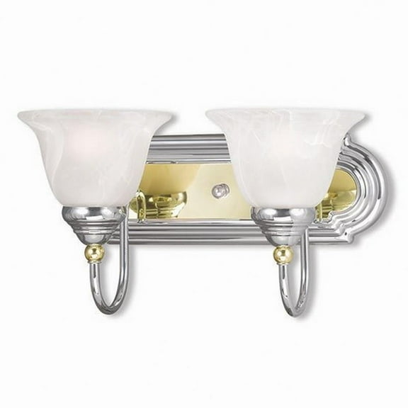 2 Light Bathroom Light in Traditional Style 14 inches Wide By 8.5 inches High-Polished Chrome Finish Bailey Street Home 218-Bel-1260901