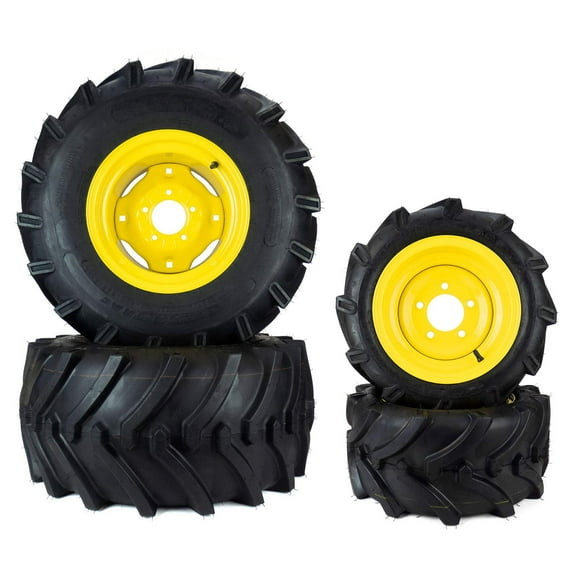 (4) Aggressive Tire Assm 26x12.00-12 18x8.50-10 John Deere TCU20390 LVA20123