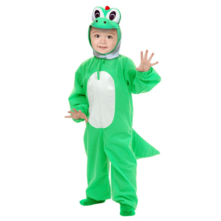 Yoshi Child Costume Super Mario Brothers Green Dinosaur Toddler Kids Boys Youth