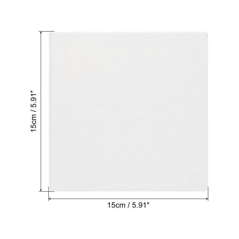 Uxcell Paint Canvases for Painting, 6 Pack 9x7 Inch Square Wood Frame  Stretched Blank Art Board Panels White 