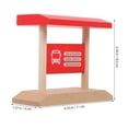 thumbnail image 2 of Wooden Railway Station Platform Toy for DIY Railway Track, 2 of 4
