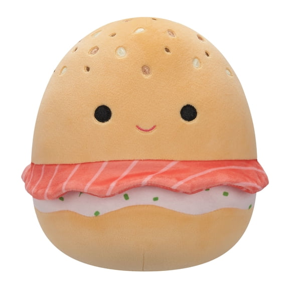 Squishmallows Official 7.5 inch Gough the Everything Bagel With Lox - Child's Ultra Soft Plush Toy