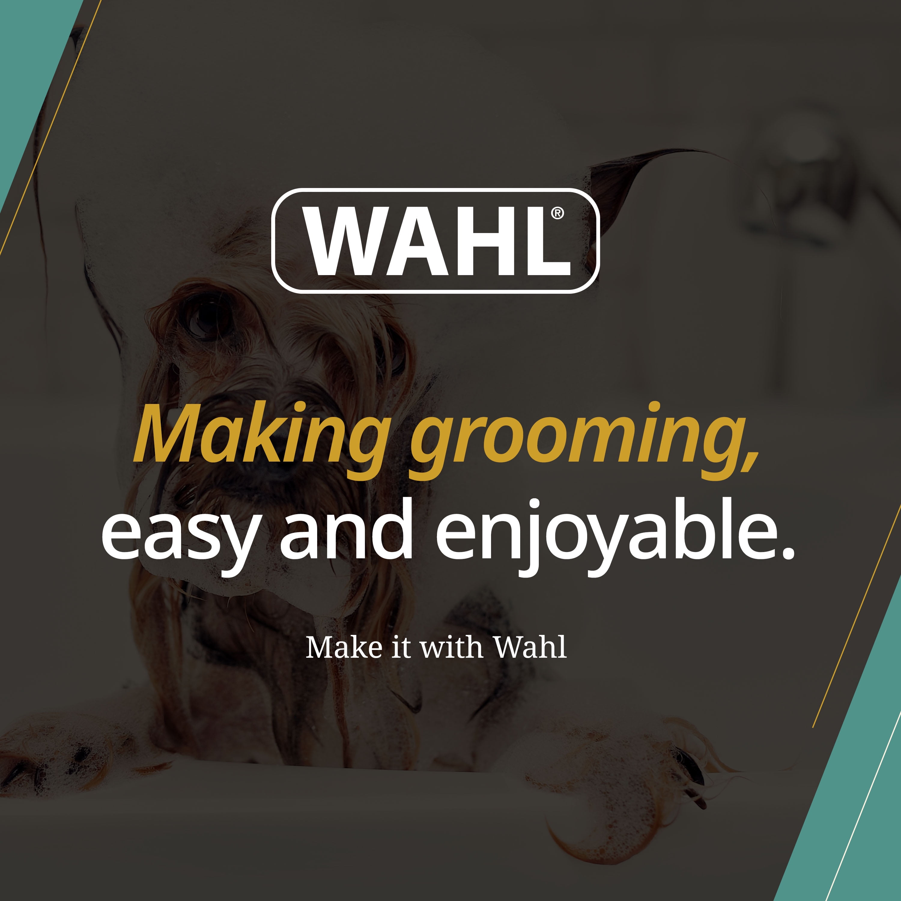 Shampooing désodorisant pour chiens Wahl - 700ml Rafraîchit et désodorise