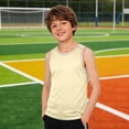 thumbnail image 7 of yillto Boys Athletic Tank Quick Dry Sleeveless Tees Racerback Lightweight Running Tshirts Summer Breathable Shirts, 7 of 7