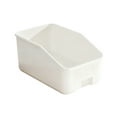thumbnail image 3 of Storage Bins Organizer Baskets for Cabinet Kitchen Pantry Plastic Stackable Storage Boxes for Snacks Condiments Home Organization Multipurpose Storage Container White 13.8x9.1 Inches, 3 of 6
