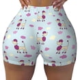 thumbnail image 2 of Picia Poodle Dog Printed Workout Shorts for Women Seamless Scrunch Butt Lifting High Waisted Yoga Gym Booty Running Moisture-wicking Short Pants-Small, 2 of 9