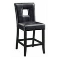 thumbnail image 2 of Elegant Counter Height Chair with Vinyl Cushion, Red, Set of 2, 2 of 2