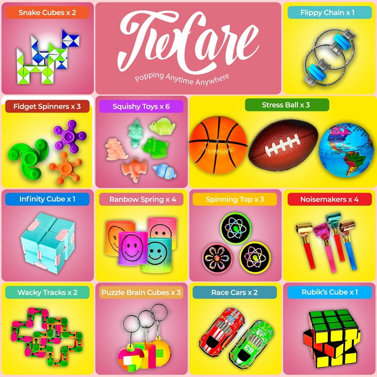 Fidget Toys Set, 80 Pack Sensory Toys Party Favors Kids Autism Autistic  Children, Classroom Treasure Box Chest Prizes Pinata Stuffer Gifts Small  Mini
