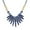 Navy, variant on Bling Jewelry Womens Tribal Spike Gemstone Collar Necklace Irregular Beads Gold