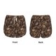 thumbnail image 3 of Balery Brown Camouflage Skull Pantalones cortos deportivos para mujer con forro y dos bolsillos, elásticos, para entrenamiento, gimnasio, yoga-X-Large, 3 of 7