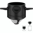 thumbnail image 3 of 1PC Pour Over Coffee Maker,Portable Stainless Steel Reusable Coffee Filter, Mini Collapsible Paperless Single Serve 1 Cup Coffee Dripper Cup Easy To Clean For Travel Camping, 3 of 7