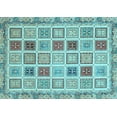 thumbnail image 1 of Ahgly Company Indoor Rectangle Oriental Light Blue Modern Area Rugs, 8' x 10', 1 of 4