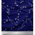 thumbnail image 1 of Soimoi Cotton Jersey Fabric Leaves & Buds Flower Decor Fabric Printed Yard 58 Inch Wide, 1 of 1