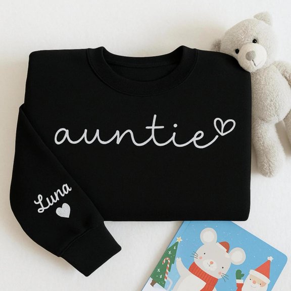 Personalized Aunt with Niece Name, Sweatshirt