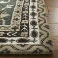 thumbnail image 3 of SAFAVIEH Bella Leah Medallion Traditional Wool Area Rug, Grey/Taupe, 4' x 6', 3 of 8