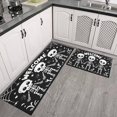 thumbnail image 3 of 2 Pcs Happy Halloween Kitchen Rugs and Mats Set Pumpkin Witch Bat Spider Kitchen Rugs and Mats Anti Fatigue Kitchen Floor Matfor Cook Home Decor (47x17+30x17 Inches), 3 of 7