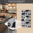 thumbnail image 5 of Yayeee Toggle Light Switch Wall Plate 1-Gang 4.5"x2.7" Home Decorative Outlet Cover, Gray Bear Paws Pattern, 5 of 7