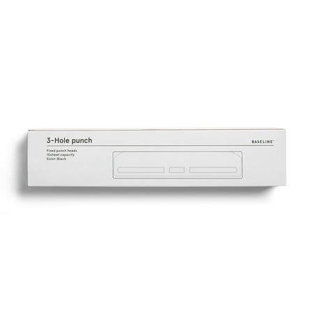 UPC: 0718103366632 | Staples 3-Hole Punch 10 Sheet Capacity Black BL58135