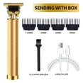 thumbnail image 1 of Recortadora de cabello (dorado) para hombres, kit de recortadora de barba para hombres, eléctrica, recortadora de cabello inalámbrica, kit de recortadora de barba, recargable, silenciosa para peluquería y familia ER, 1 of 5