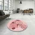 thumbnail image 3 of Ahgly Company Indoor Rectangle Patterned Light Rose Pink Area Rugs, 4' x 6', 3 of 6