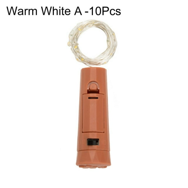 AAOMASSR 10Pcs/Set LED Creative Lipstick Shape Wine Bottle Light Christmas Style Beautiful ABS Wine Plug Light for Party