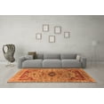 thumbnail image 3 of Ahgly Company Indoor Rectangle Oriental Orange Industrial Area Rugs, 2' x 5', 3 of 4