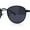 All Black, variant on Polarized Retro Hipster Round Metal Rim Normcore Sunglasses All Black
