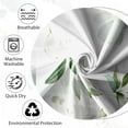 thumbnail image 4 of 72x84 Inches Eucalyptus Leaf Shower Curtain Abstract Green Watercolor Sage Vine Leaves Botanical Bath Curtain Plant Home Bathroom Decor Waterproof Polyester Fabric with Hooks, 4 of 5