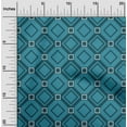 thumbnail image 2 of oneOone Polyester Spandex Dark Teal Blue Fabric Geometric Sewing Craft Projects Fabric Prints By Yard 56 Inch Wide, 2 of 5