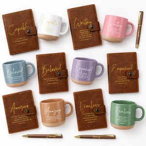 18 Church Gift 13oz Coffee Mug Journal Pen