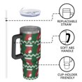thumbnail image 4 of Christmas 40oz Tumbler– Stainless Steel Insulated Tumbler with Handle and Straw, Large Capacity Travel Cup for Hot & Cold Drinks, 4 of 7