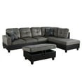 thumbnail image 2 of PonLiving 3 Piece Living Room Sectional Sofa Set  Taupe, 2 of 5