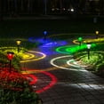 thumbnail image 1 of Luces LED para caminos de jardín al aire libre | Blanco cálido y RGB 16PCS alimentado por energía solar | ABS resistente a la intemperie | Encendido/apagado automático | Decoración de patio de, 1 of 8