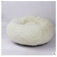 thumbnail image 4 of Pet Dog Cat Velvet Cushion Round Calming Bed Plush Mat Washable Warm Soft Nest, 4 of 5