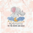 thumbnail image 4 of Inktastic My Aunt Loves Me to the Moon and Back Elephant Family Boys or Girls Baby Bodysuit, 4 of 5