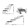 thumbnail image 6 of KFFKFF Pet Ramp for Vehicles, 4-Step Wide Folding Stairs for Dogs, Aluminum Car Ramp with Anti-Slip Coating, Easy-to-Carry Steps for SUVs, Trucks, Supports up to 250 lbs, 6 of 9