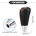 thumbnail image 6 of Automatic Gear Shift Knob for Toyota Land Cruiser 2003-2021 Faux Leather Plastic Drilled Grain Pattern, 6 of 7